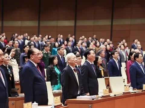 Tổng Bí thư Nguyễn Phú Trọng cùng lãnh đạo Đảng, Nhà nước dự khai mạc kỳ họp Quốc hội bất thường