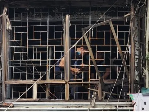 Hiện trường vụ cháy khiến 4 người tử vong tại phố Hàng Lược, Hà Nội