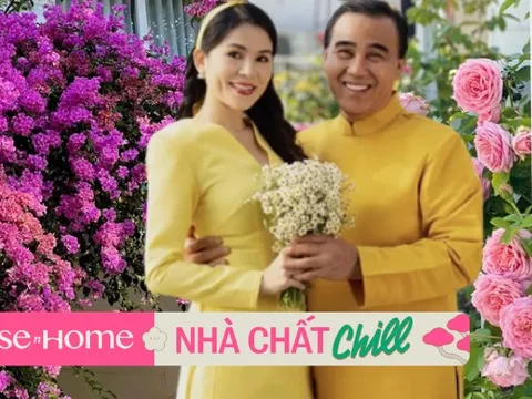 Cận Tết, bà xã MC Quyền Linh khoe vườn hoa trong bạch dinh 500m2: Góc nào cũng rực rỡ, nhìn đã thấy không khí xuân