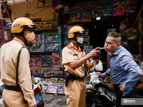 Hơn 9.000 lái xe vi phạm nồng độ cồn trong 4 ngày đầu CSGT ra quân