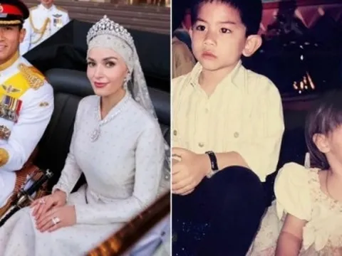 Hoàng tử Brunei đăng tải ảnh bức ảnh đặc biệt bên cạnh vợ, dân tình lập tức trầm trồ: "Hơn cả cổ tích"