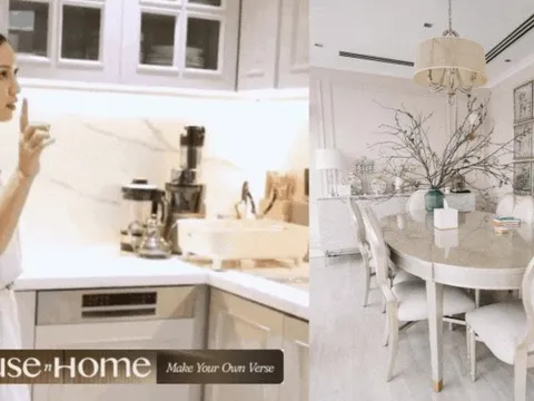 Hannah Olala không lãng phí một m2 đắt đỏ nào trong penthouse: Bếp cực nhỏ, vị trí đặt bàn ăn dát vàng quá đắc địa!