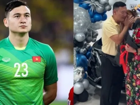 Thủ môn Đặng Văn Lâm sắm xế hộp tiền tỷ tặng bố mẹ, người mẹ Nga bật khóc nức nở vì tự hào về con trai