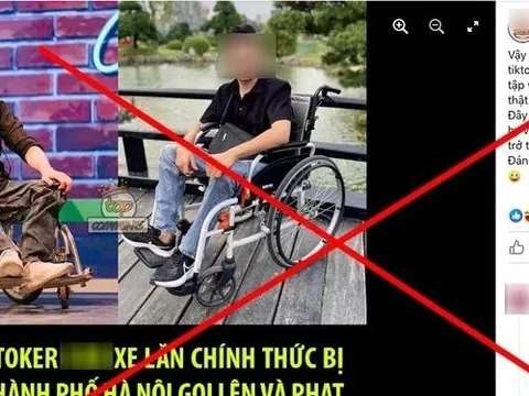 Sự thật tin Tiktoker ngồi xe lăn bị phạt 7,5 triệu đồng sau bài đăng "bị quán phở đuổi"