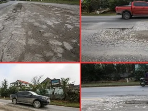 Mặt đường ‘luống khoai’ trên tuyến đường 2.000 tỷ ở Hà Tĩnh