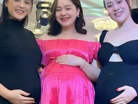 Hội mẹ bầu Vbiz Phương Oanh - Thu Quỳnh - Lan Phương chung khung hình, nhan sắc thế nào mà khiến dân tình xuýt xoa?
