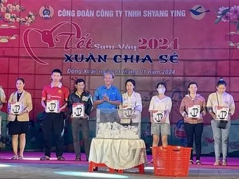 Bình Phước: Công đoàn nỗ lực chăm lo Tết cho đoàn viên, người lao động