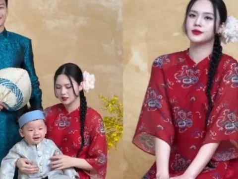 Hậu trường ảnh tết nhà Thành Chung và vợ hotgirl Tuyên Quang: Ảnh cam thường còn xinh đẹp thế này