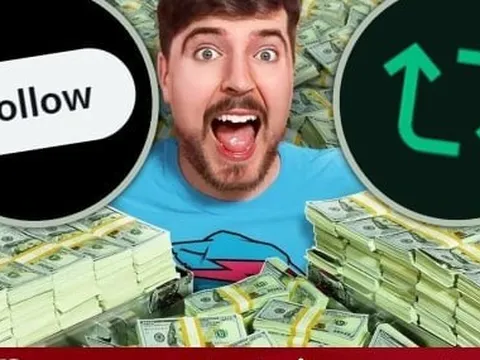 YouTuber giàu nhất thế giới tặng 10 người theo dõi hơn 6 tỷ đồng
