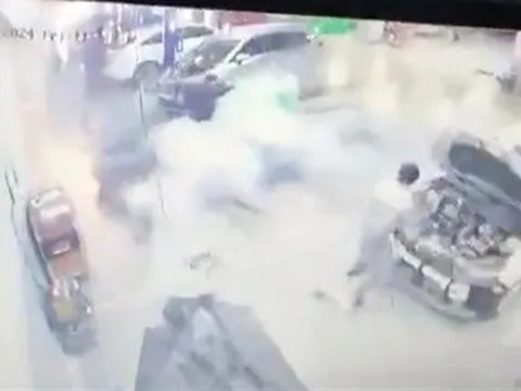 Nghệ An: Nổ bình dầu thải, một người bị thương nặng