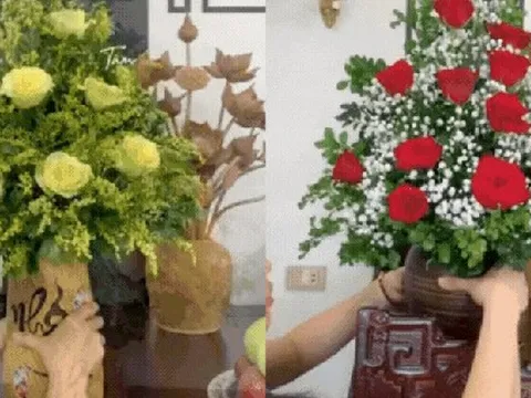 2 cách cắm hoa hồng chưng ban thờ ngày Tết: Đơn giản mà vừa đẹp, vừa sang!