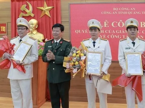 Điều động, bổ nhiệm cán bộ chủ chốt công an 4 tỉnh