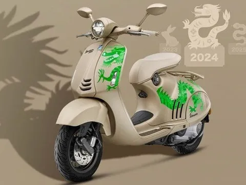 Ảnh thực tế Vespa 946 Dragon vừa ra mắt: Về Việt Nam giữa năm nay, bán giới hạn 1.888 chiếc, dễ thành 'hot trend'
