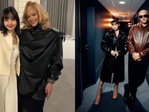 Khung hình quyền lực: Lisa thả dáng cực chảnh cùng Rihanna, khoảnh khắc ôm "trai lạ" ở hậu trường show gây sốt!