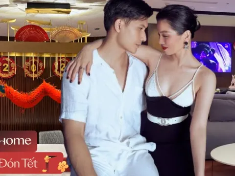 Lệ Quyên và tình trẻ hì hục trang trí Tết trong tổ ấm ở Hà Nội: Mất cả buổi chiều, thành quả ra sao?