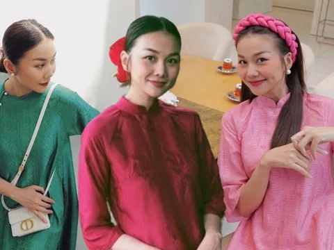 Ngắm BST áo dài trơn màu của Thanh Hằng: Toàn mẫu hack dáng nịnh da, dành cho chị em tuổi 30+