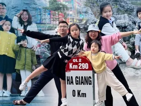 Chuyến đi khó quên của gia đình nhỏ ở Hà Giang, trẻ nhỏ mê mệt, ngắm hoa đào, hoa mận rợp trời