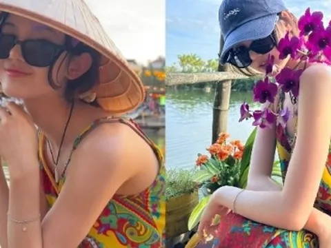 "Bông hồng lai" Danielle (NewJeans) gây bão với loạt ảnh du lịch Hội An: Visual tựa búp bê, khoảnh khắc đội nón lá chuẩn dâu Việt chiếm spotlight