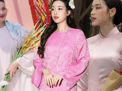 Sao Việt diện áo dài trơn màu: Chẳng cần phụ kiện cầu kỳ, bấy nhiêu đây cũng đủ cao sang, duyên dáng rồi