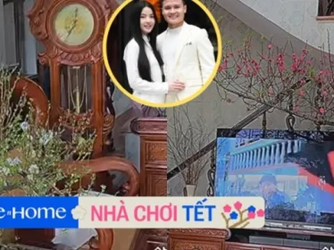 Nhà 200m2 của bố mẹ Quang Hải trang trí tưng bừng đón Tết, Chu Thanh Huyền về làm dâu chắc rộn ràng lắm đây!