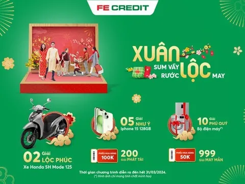 Tết Nguyên Đán Giáp Thìn, FE CREDIT tung chương trình ưu đãi khủng hàng tỉ đồng