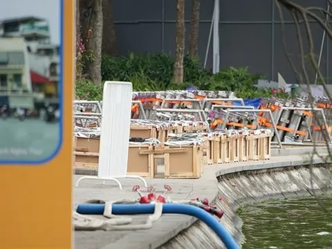 Mục sở thị trận địa pháo hoa lớn nhất Hà Nội trước giờ khai hỏa đón giao thừa