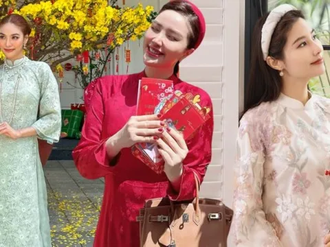 Dâu hào môn Việt lên đồ xúng xính trong ngày mùng 1 Tết: Tất cả gói gọn trong từ "sang"