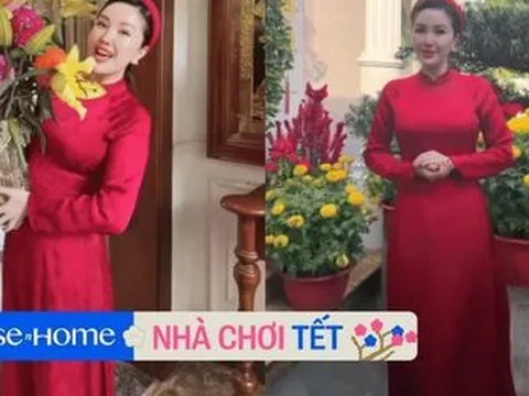 Bảo Thy khoe tự tay cắm hoa chơi 3 ngày Tết, quay cận cảnh không gian sang chảnh trong biệt thự ở quận 7