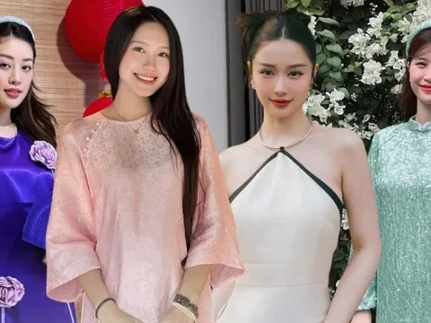 Soi áo dài mùng 2 Tết của mỹ nhân Việt: Thiết kế dáng suông thắng áp đảo, giá cả đi đôi với chất lượng