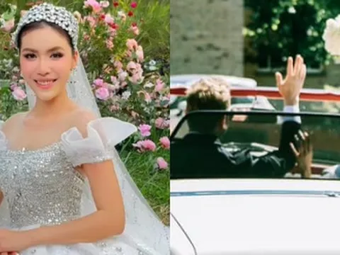 Siêu mẫu Minh Tú chính thức hé lộ ảnh cưới với hôn phu ngoại quốc hậu cầu hôn ở Đức