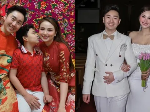 Hoa hậu Diễm Hương công khai chồng thứ 3 mới cưới, mối quan hệ con riêng với bố dượng thể hiện qua một chi tiết