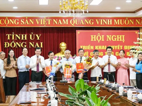 Đồng Nai: Công bố các quyết định về công tác cán bộ