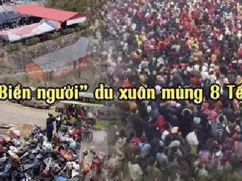 Mùng 8 Tết dân tình vẫn nô nức đi du xuân: khắp nơi đông nghịt, nhìn khung cảnh nườm nượp người ở Hà Giang còn choáng hơn