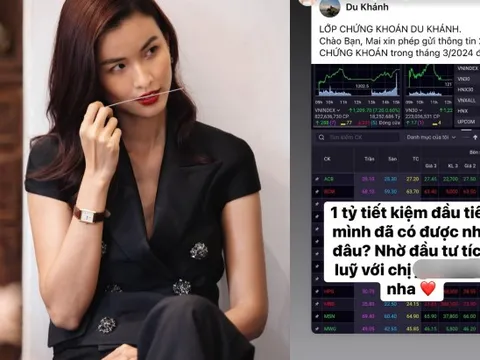 “Bà hoàng chứng khoán” Vbiz gọi tên người đẹp mới: Đầu xuân khoe có 1 tỷ tiết kiệm nhờ đầu tư