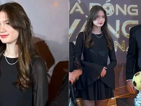 Em gái sinh năm 2007 của Đặng Văn Lâm chiếm trọn spotlight với đôi chân "cực phẩm" ở Gala Quả Bóng Vàng