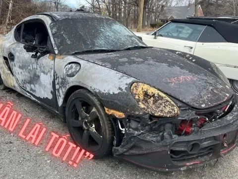 Rao chiếc Porsche Cayman cháy rụi giá quy đổi hơn 180 triệu đồng, người bán khẳng định vẫn ‘lái tốt’
