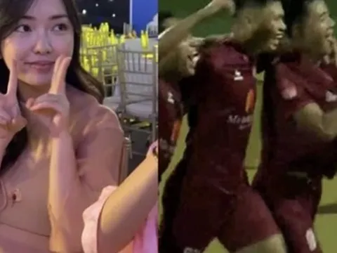 Hà Đức Chinh ăn mừng kiểu bụng bầu, nghi vấn Mai Hà Trang mang thai "bé rồng" đã có lời giải đáp