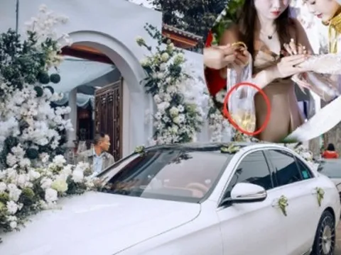 Đám cưới hot ở Diễn Châu Nghệ An: dàn siêu xe trăm tỷ, vàng đựng trong túi bóng, thân thế cô dâu chú rể mới "đáng nể"