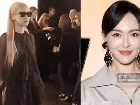 Rosé diện đầm xuyên thấu táo bạo nhưng vẫn thanh lịch, Đường Yên khoe visual U45 cực mướt tại show Saint Laurent