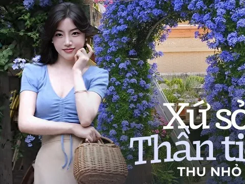 Người phụ nữ xinh đẹp đã biến loài hoa như bông tuyết xanh thành thác nước, kết quả thật ngoạn mục!
