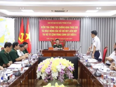 Bộ Quốc phòng kiểm tra Sở Chỉ huy liên hợp chống khai thác IUU