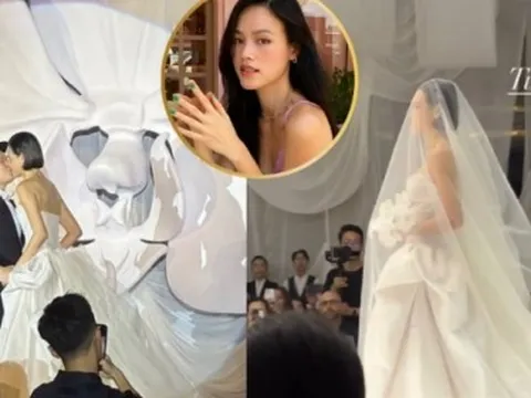 Hoa cưới của siêu mẫu Tuyết Lan chứa đựng ý nghĩa xúc động, không gian cưới thiết kế độc lạ gây ấn tượng với dàn khách