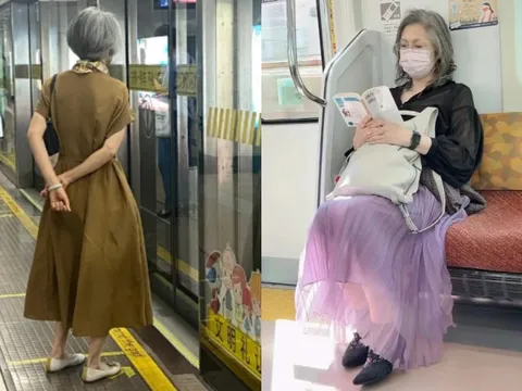 Trầm trồ trước gu thời trang của các quý bà Thượng Hải: luôn tự tin với mái tóc trắng, bí quyết mặc đẹp cực đơn giản