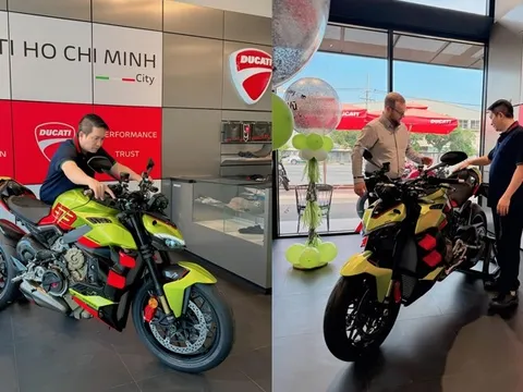 Vừa mua Lamborghini Urus tặng vợ, ông xã Đoàn Di Băng tiếp tục tậu Ducati Streetfighter V4 phiên bản giới hạn 630 chiếc toàn thế giới