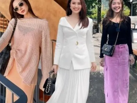 Mặc chân váy dài đẹp và sang như dàn mỹ nhân phim VTV