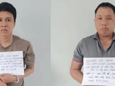 Bắt giam 2 kẻ cướp tiệm vàng ở Bình Dương