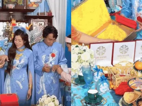 Đám cưới miền Tây ngập vàng, Lê Bống và dàn khách diện áo bà ba quấn khăn rằn "đổ bộ": Cô dâu là ai?