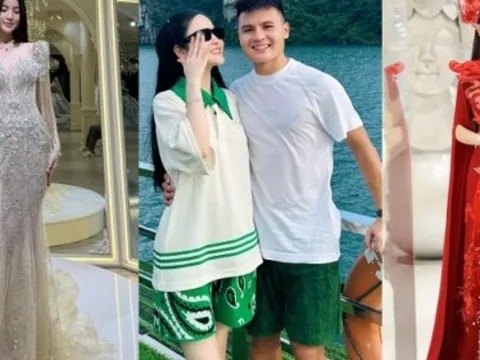 Chu Thanh Huyền khoe vóc dáng nuột nà trong váy cưới lấp lánh, sẵn sàng làm cô dâu của Quang Hải vào cuối tháng này