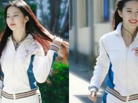 Loạt ảnh chạy bộ của Lưu Diệc Phi ở tuổi 17, netizen nhận xét: Đến đường chân tóc cũng đẹp