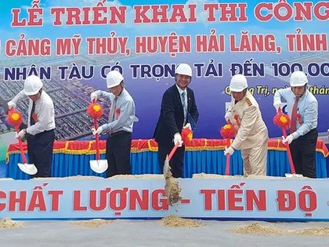 Triển khai thi công Khu bến cảng Mỹ Thủy hơn 14.000 tỉ đồng
